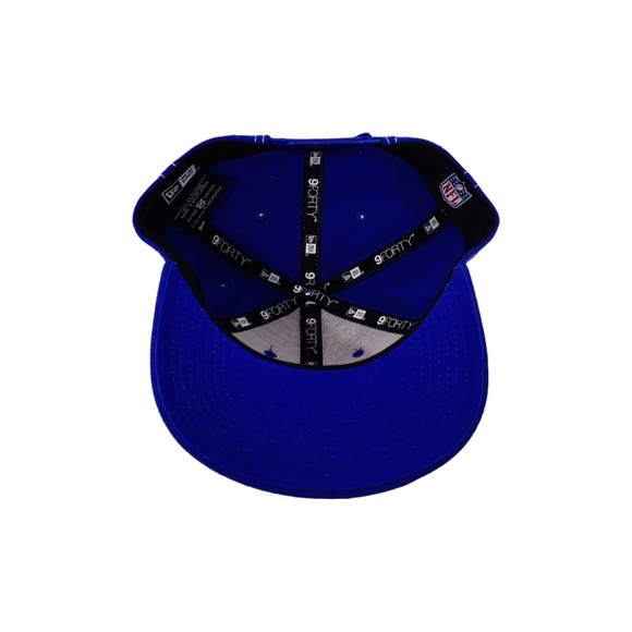 New Era Seattle Seahawks Hat Cap 9Forty NFL Adjustable Blue With White Stitching - Picture 7 of 10